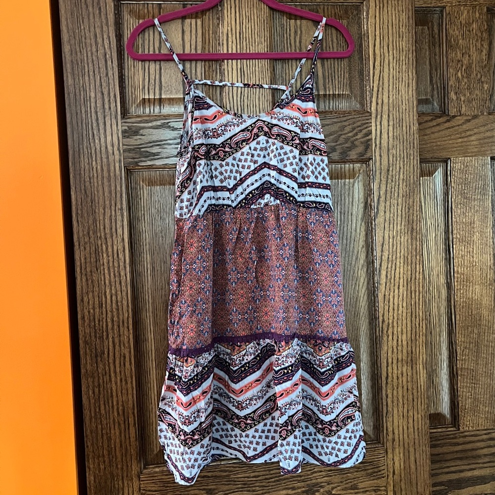 Patterned flowy dress